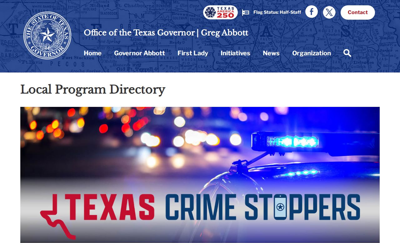 Reeves County wanted-record research view of the Texas Crime Stoppers official tip directory